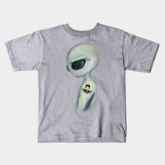 alien tattoo Kids T-Shirt by randomship